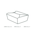 Vegware No.5 food carton 1050ml (15.2 x 12.1 x 5cm) Vegware No.5 food carton 1050ml (15.2 x 12.1 x 5cm)