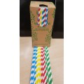 Paper straws 250 per pack biodegradable