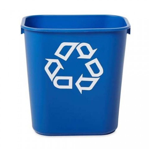 Blue Recycling Bin with logo (12.9 litre) Blue Recycling Bin with logo (12.9 litre)