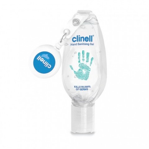 Clinell Hand Sanitiser Gel 50ml with Retractable Clip (12) Clinell Hand Sanitiser Gel 50ml with Retractable Clip (12)