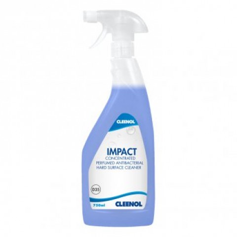 Cleenol Impact Antibacterial Hard Surface Cleaner - 750ml Spray Cleenol Impact Antibacterial Hard Surface Cleaner - 750ml Spray
