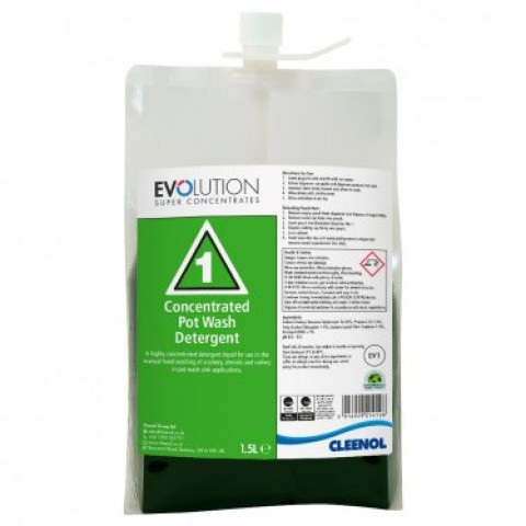 Cleenol Evolution Potwash Detergent - 1.5 Litres x 2 Cleenol Evolution Potwash Detergent - 1.5 Litres x 2