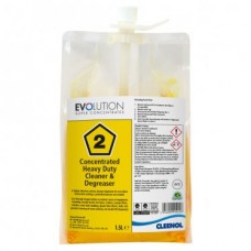 Cleenol Evolution Heavy Duty Cleaner & Degreaser - 1.5 Litres x 2
