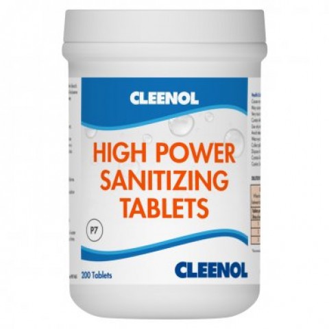 Cleenol Hi-power Sanitizing Tablets 200X Cleenol Hi-power Sanitizing Tablets 200X