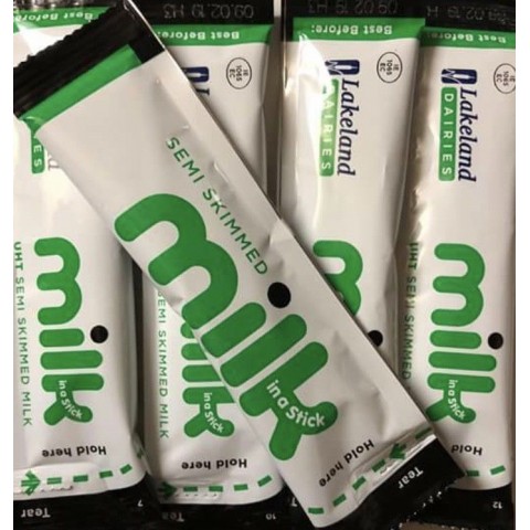 Lakeland Dairies UHT Semi Skimmed Milk in a Stick 240 x 10ml Lakeland Dairies UHT Semi Skimmed Milk in a Stick 240 x 10ml