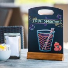 Blackboards and signs