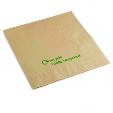 Kraft Unbleached Recycled 33cm Napkins