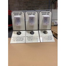 Premium Desktop or Wall Mounted Aluminium Dispenser Stand with Automatic Hand Sanitiser Dispenser