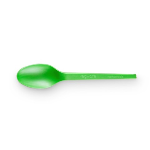Vegware 6inch Compostable CPLA Spoon, green Vegware 6inch Compostable CPLA Spoon, green