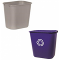 Blue Recycling Bin with logo (12.9 litre)