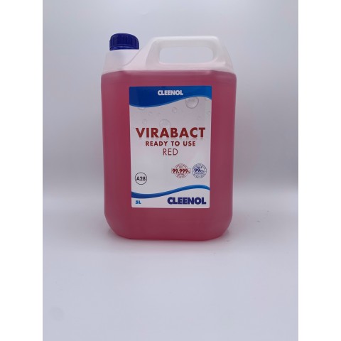 Virabact RED Multi Surface Cleaner - 5 Litres EFFECTIVE AGAINST CORONAVIRUS Virabact RED Multi Surface Cleaner - 5 Litres EFFECTIVE AGAINST CORONAVIRUS