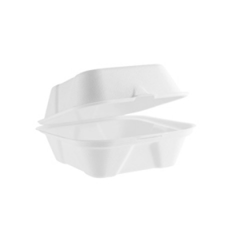 Vegware Compostable 6in Bagasse Burger Box Vegware Compostable 6in Bagasse Burger Box