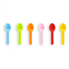 Vegware 3in PLA Tutti Frutti Ice Cream Spoons Compostable