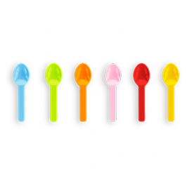 Vegware 3in PLA Tutti Frutti Ice Cream Spoons Compostable Vegware 3in PLA Tutti Frutti Ice Cream Spoons Compostable