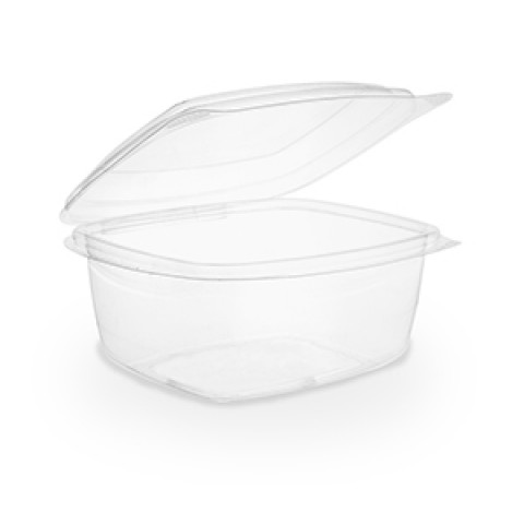 Vegware 16oz PLA hinged deli container case of 300