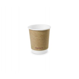 Vegware Compostable Double Wall Brown Kraft Takeaway Cup, 89-Series 12oz Vegware Compostable Double Wall Brown Kraft Takeaway Cup, 89-Series 12oz