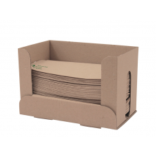 Vegware 33cm 1-ply unbleached dispenser napkin with 2 free dispensers