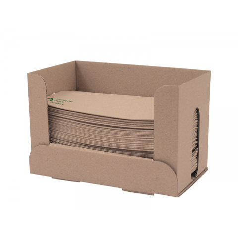 Vegware 33cm 1-ply unbleached dispenser napkin with 2 free dispensers Vegware 33cm 1-ply unbleached dispenser napkin with 2 free dispensers