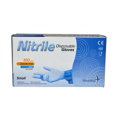 BLUE NITRILE GLOVES