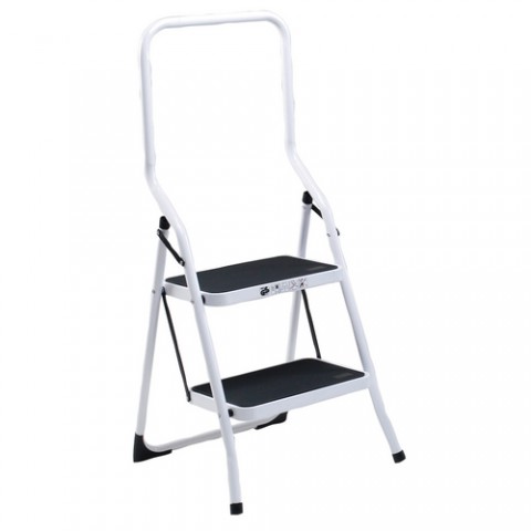 White folding step stools White folding step stools