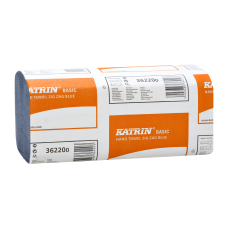 Katrin ZZ Hand Towels Blue 1 ply 36220 Katrin ZZ Hand Towels Blue 1 ply 36220