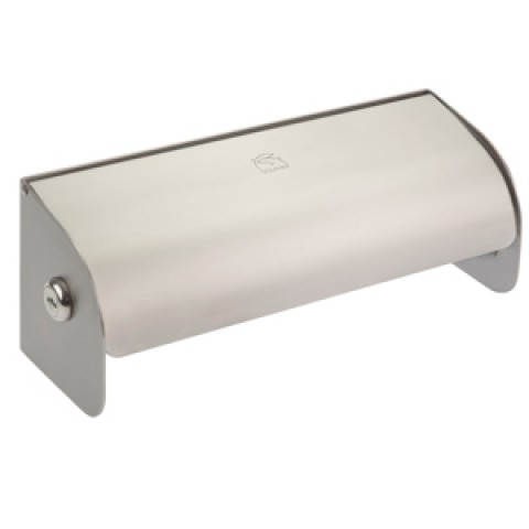 Dolphin Double Stainless Steel Lockable Toilet Paper Dispenser