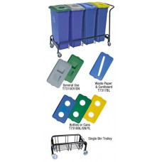 Bins, Lids & Trolley For Recycling