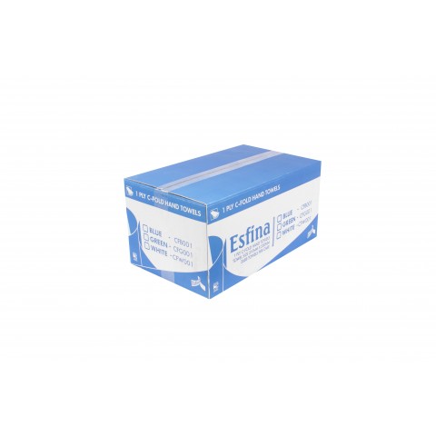 C Fold Hand Towels Blue 1ply