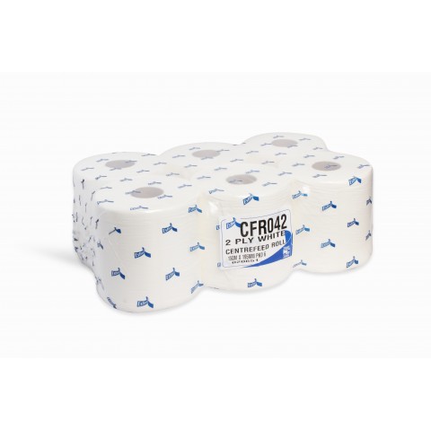 Centrefeed Rolls White 150m
