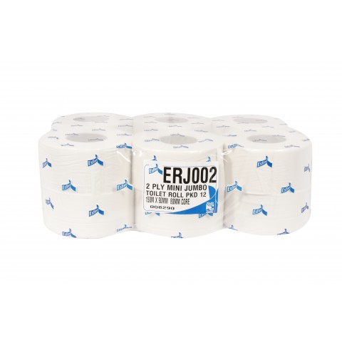 Recycled Mini Jumbo Toilet Rolls 150m Recycled Mini Jumbo Toilet Rolls 150m