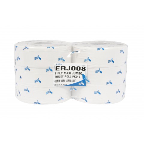 Recycled Maxi Jumbo Toilet Rolls 400m Recycled Maxi Jumbo Toilet Rolls 400m