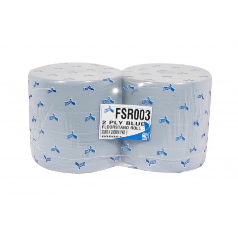 Floorstand Rolls/ Blue wiper roll Floorstand Rolls/ Blue wiper roll