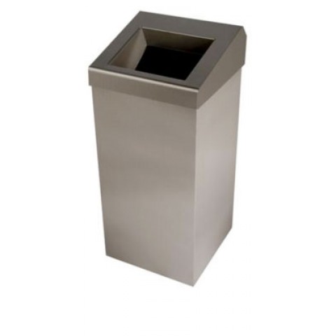 Brushed Stainless Washroom Waste Bins	