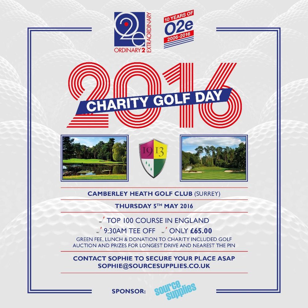 O2e Charity Golf Day Flyer